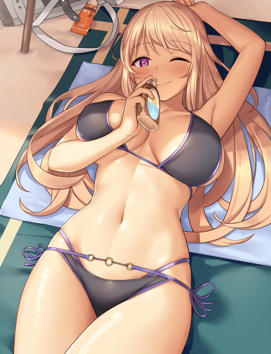 This is a pixiv picture whose title is サンオイル.