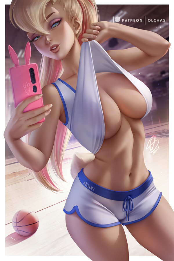 This is a pixiv picture whose title is Lola Bunny / ローラ・バニー.