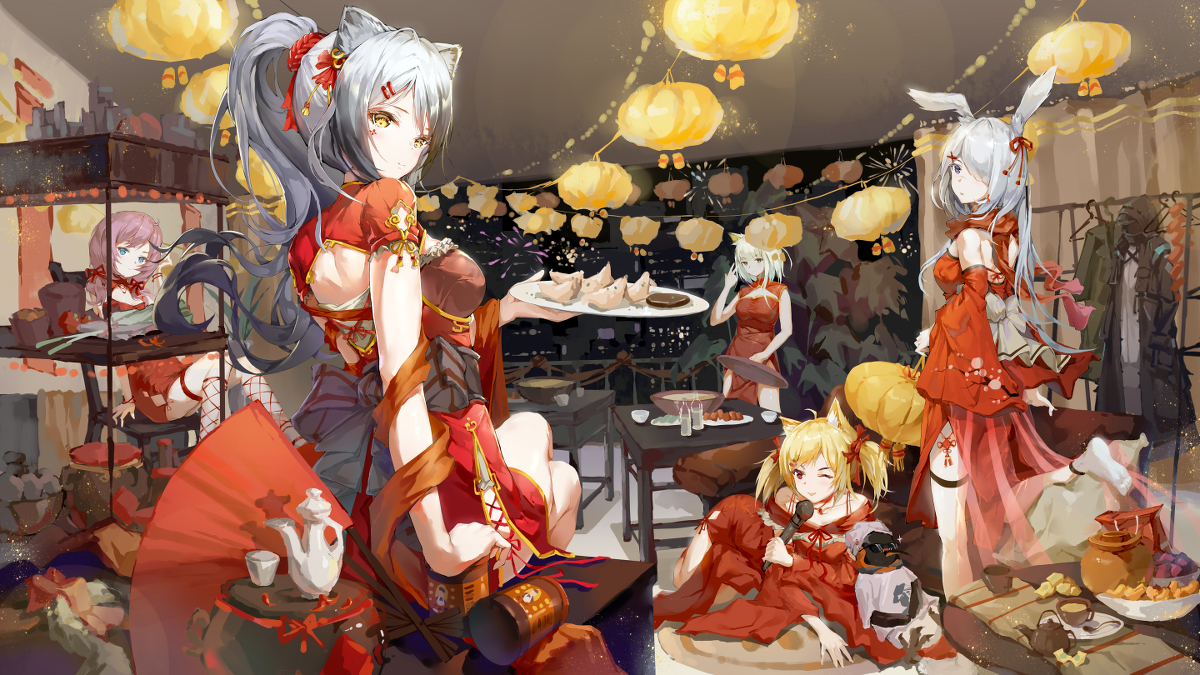 This is a pixiv picture whose title is 博士家的新年.