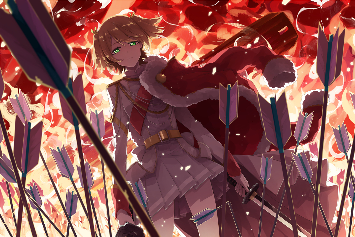 This is a pixiv picture whose title is 「再演を、」.
