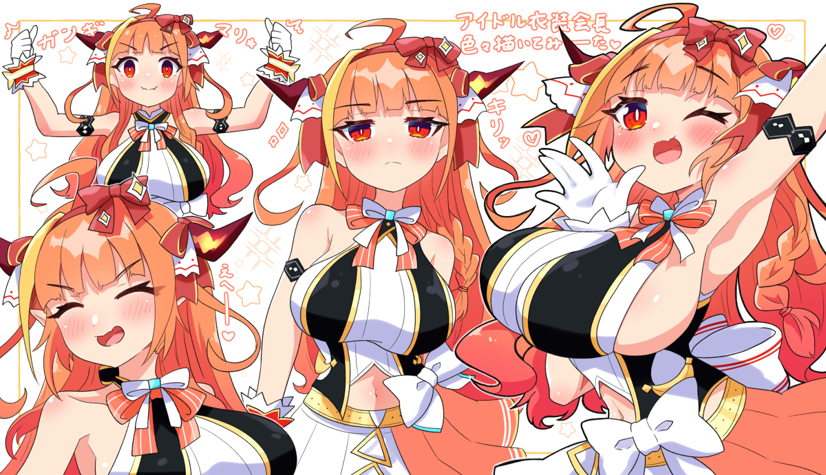 This is a pixiv picture whose title is アイドル会長.