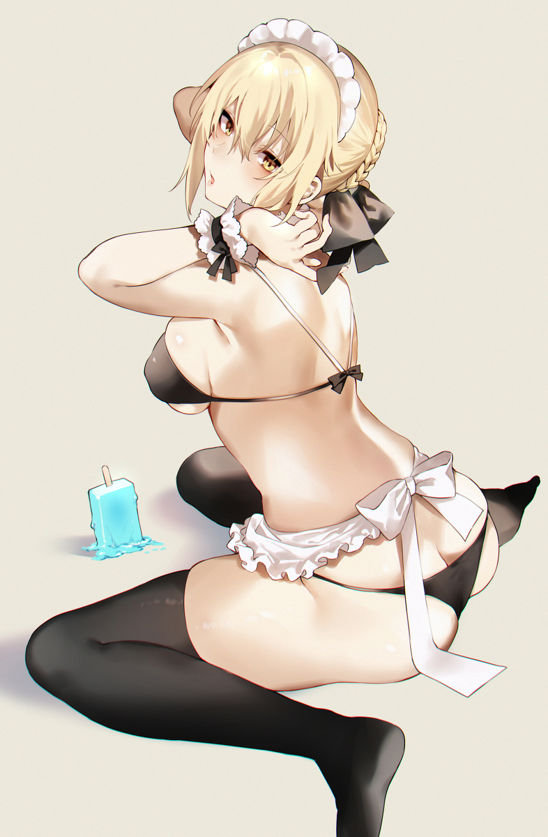 This is a pixiv picture whose title is メイドオルタちゃん.