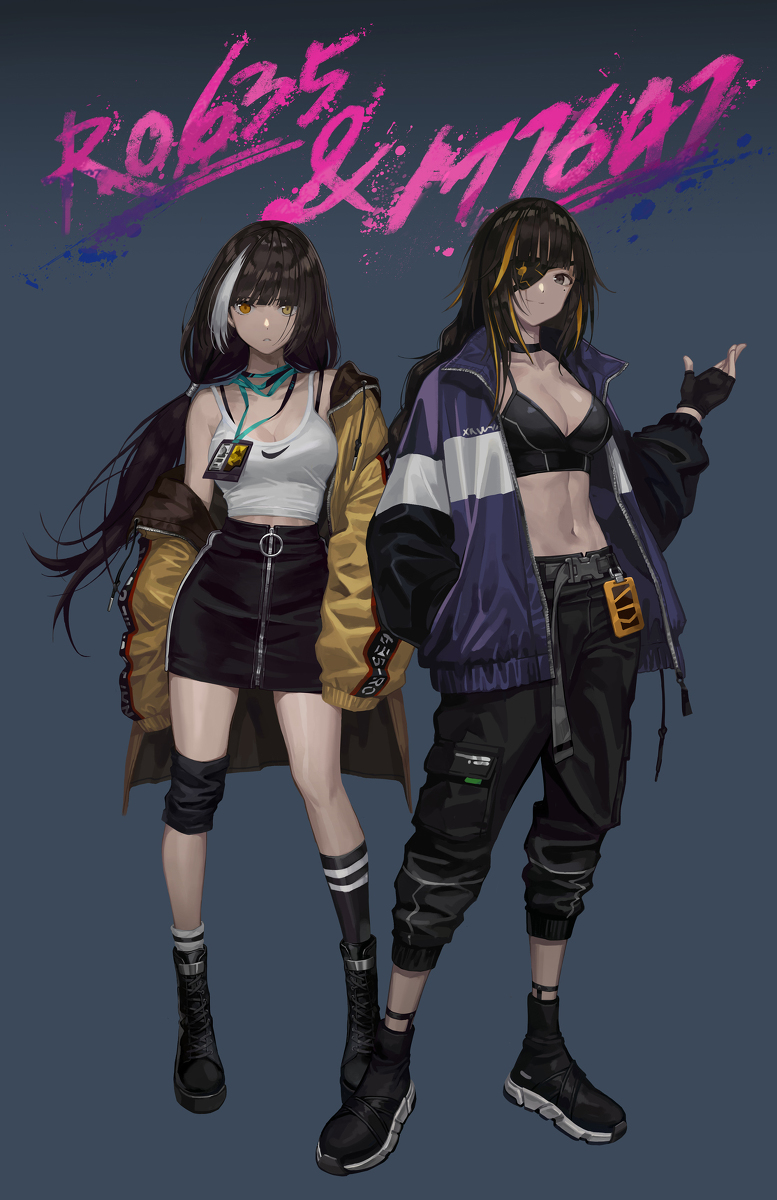 This is a pixiv picture whose title is RO635 & M16A1.