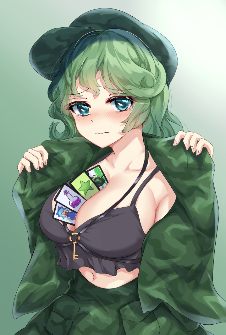 This is a pixiv picture whose title is 「さぁ、好きなカードをどうぞ…」.