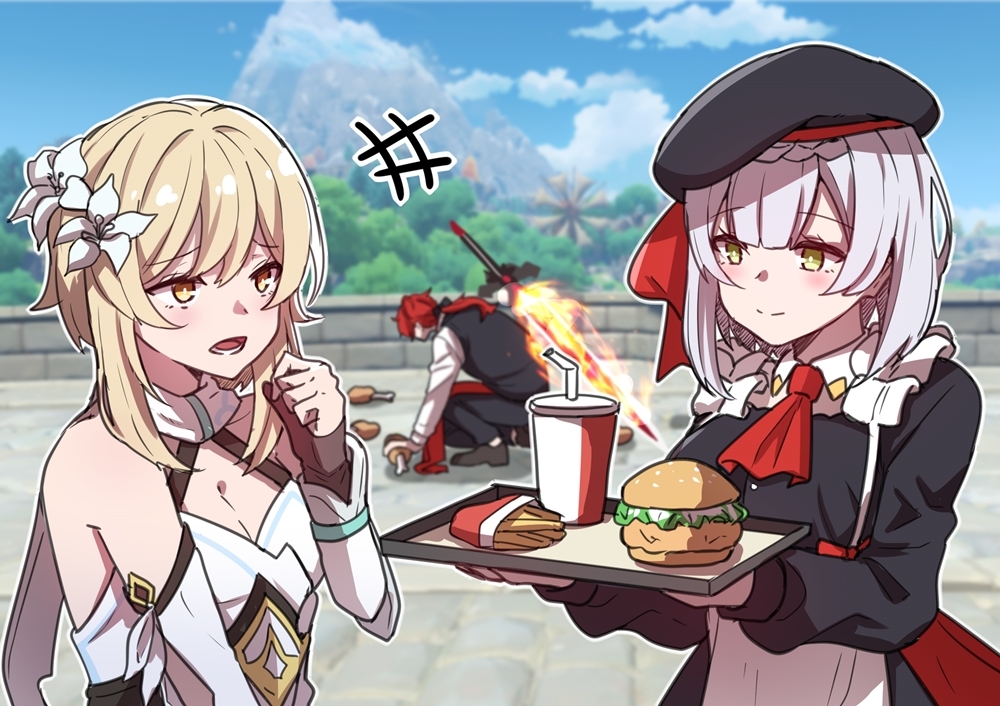 This is a pixiv picture whose title is kfc.