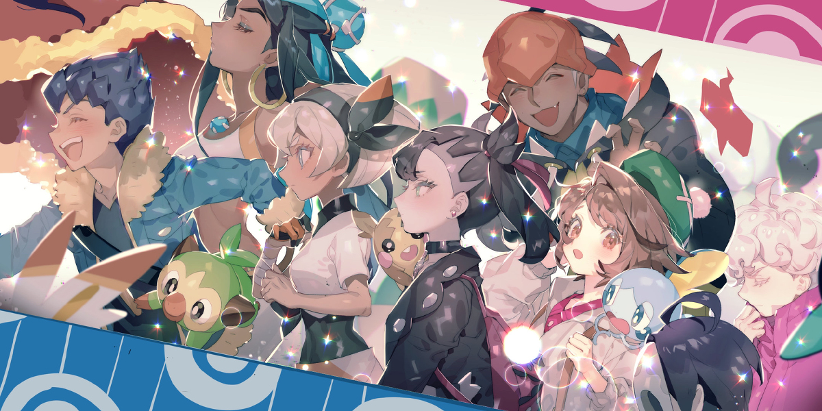 This is a pixiv picture whose title is 【チャレ！22】ユウリ中心イラスト本.