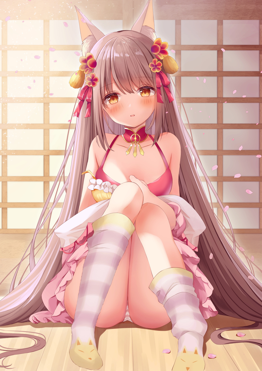 This is a pixiv picture whose title is 御狐の休暇日.