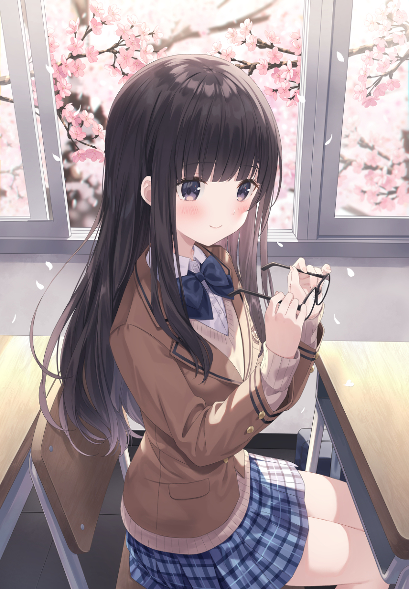 This is a pixiv picture whose title is 視線.