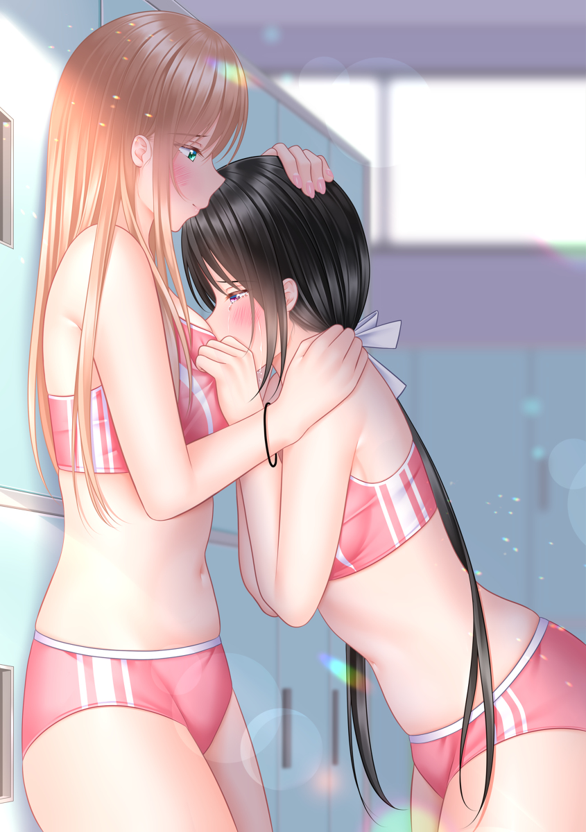 This is a pixiv picture whose title is 「好きなんて言えない…」.