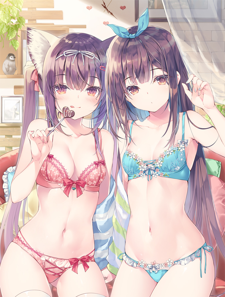 This is a pixiv picture whose title is 初恋下着.