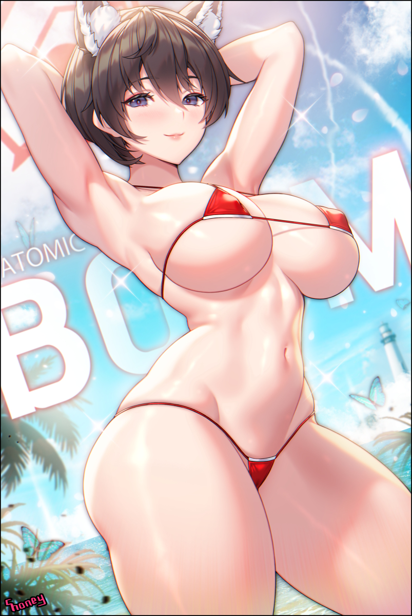This is a pixiv picture whose title is ツバキ - Sexy Bomb.