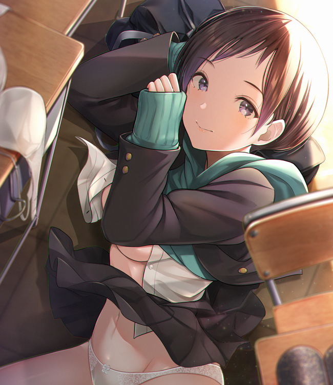 This is a pixiv picture whose title is 卒業式あるある 2  『卒業…しよっか？』.