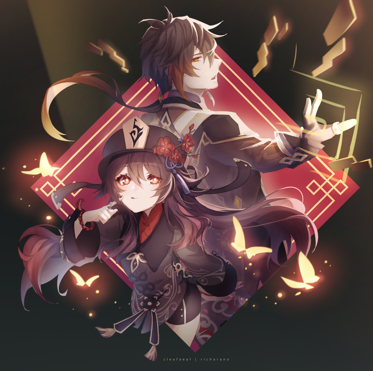 This is a pixiv picture whose title is 往生堂.
