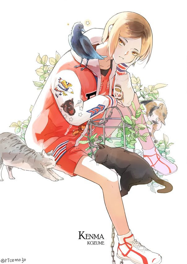 This is a pixiv picture whose title is 黒尾と研磨.