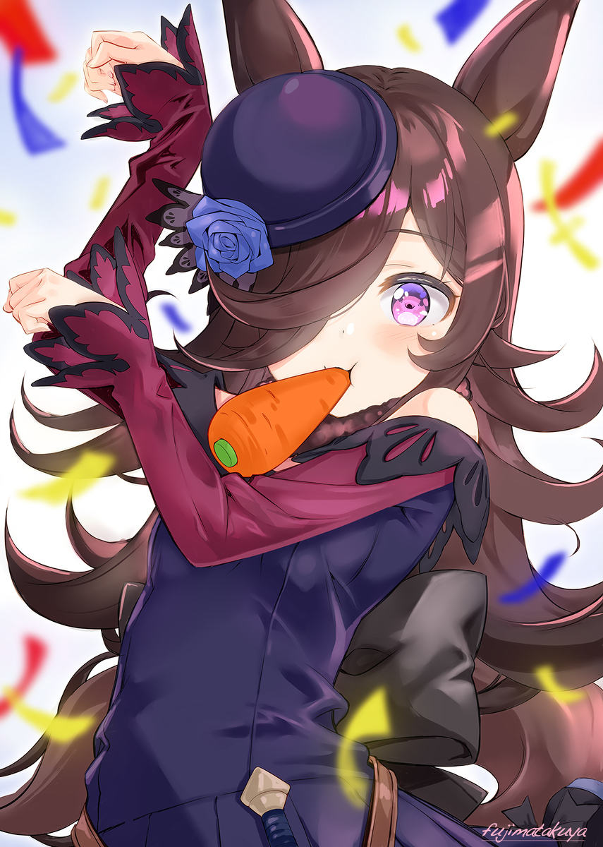This is a pixiv picture whose title is ライスシャワー のゴルシポーズ.
