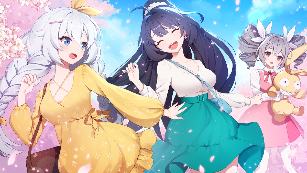 This is a pixiv picture whose title is お花見.