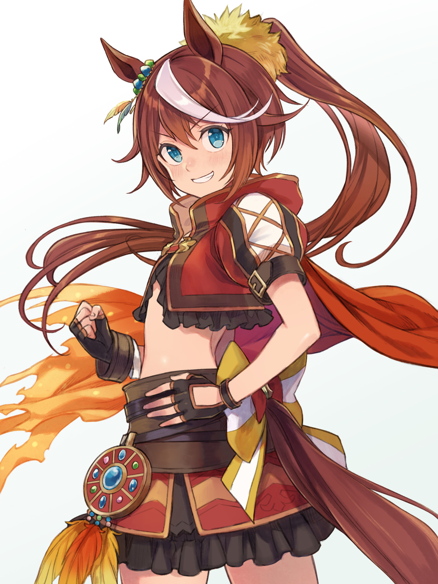 This is a pixiv picture whose title is トウカイテイオー.