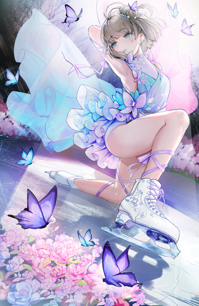 This is a pixiv picture whose title is fairy, swan.