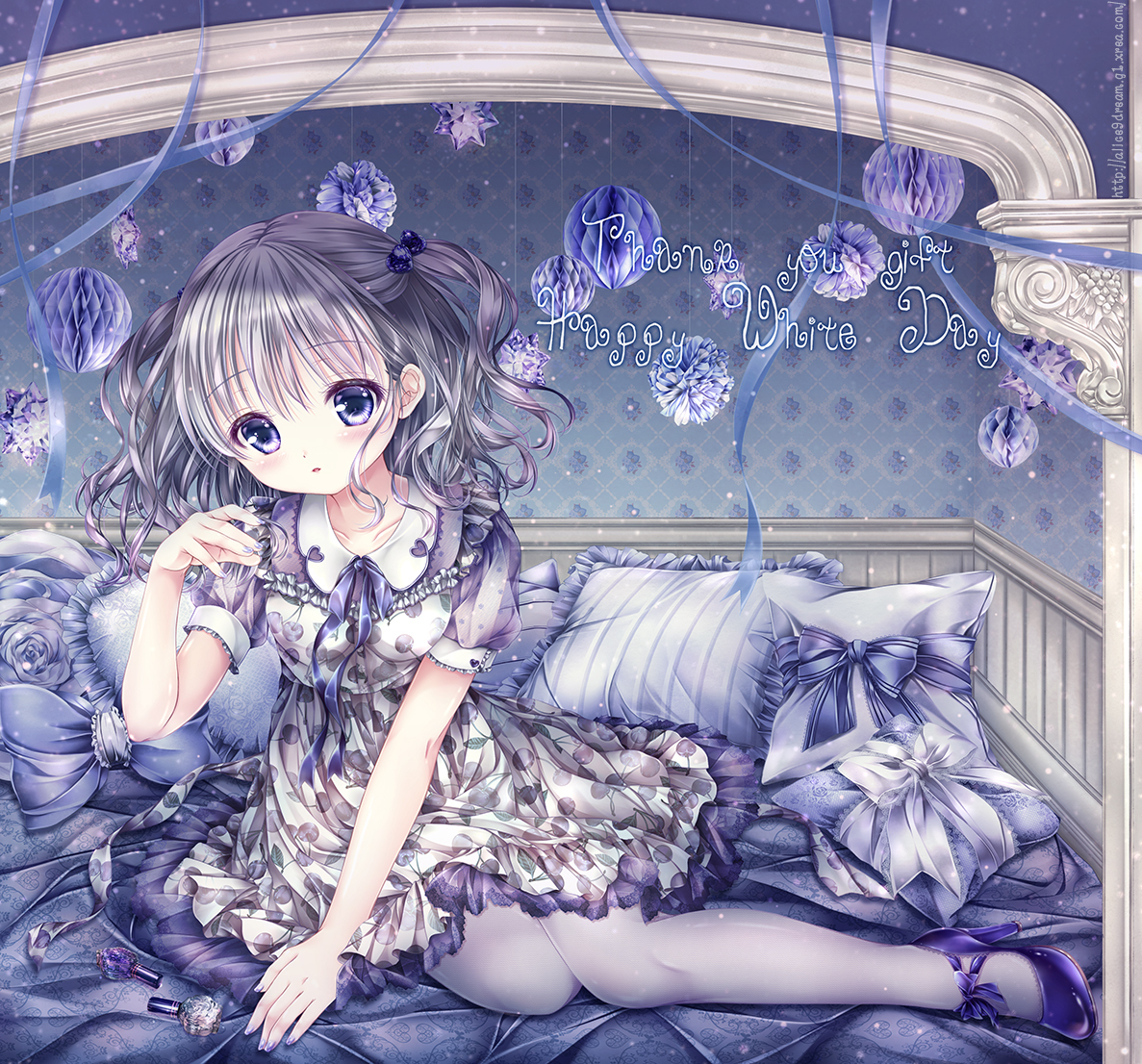 This is a pixiv picture whose title is ブルーチェリーホワイトデー.