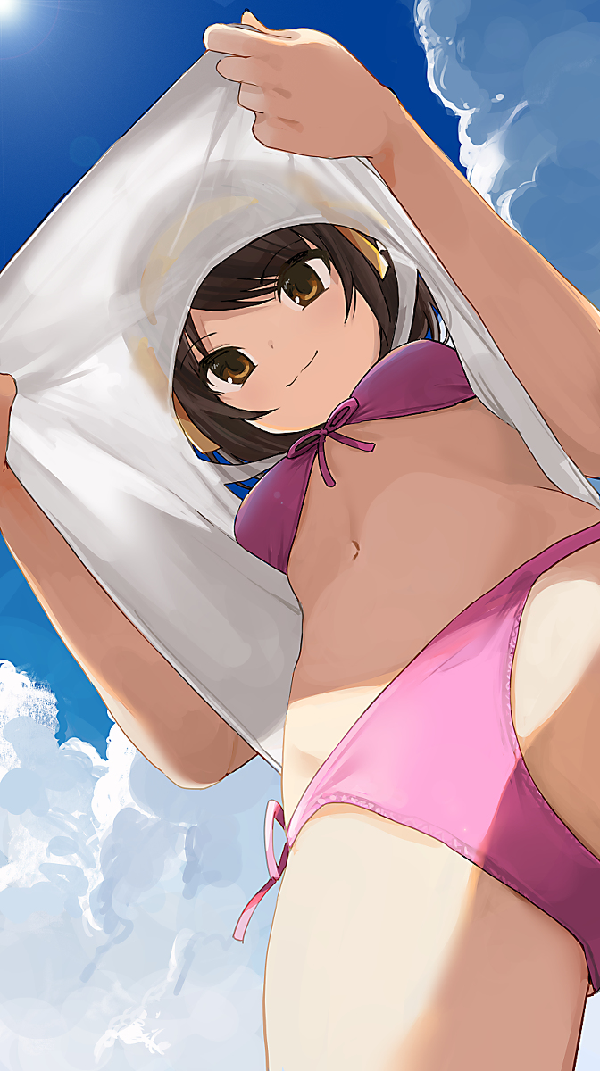 This is a pixiv picture whose title is 涼宮ハルヒ.