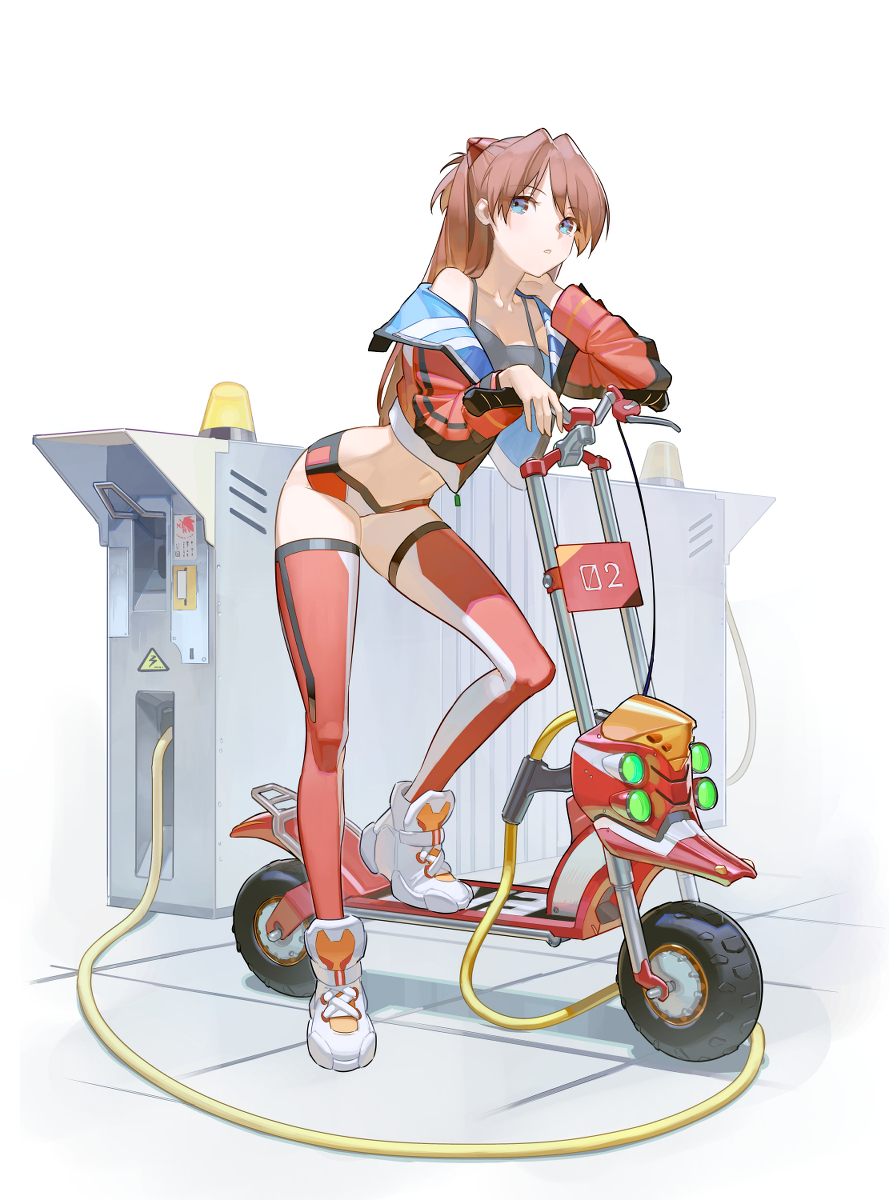 This is a pixiv picture whose title is 02 Scooter.