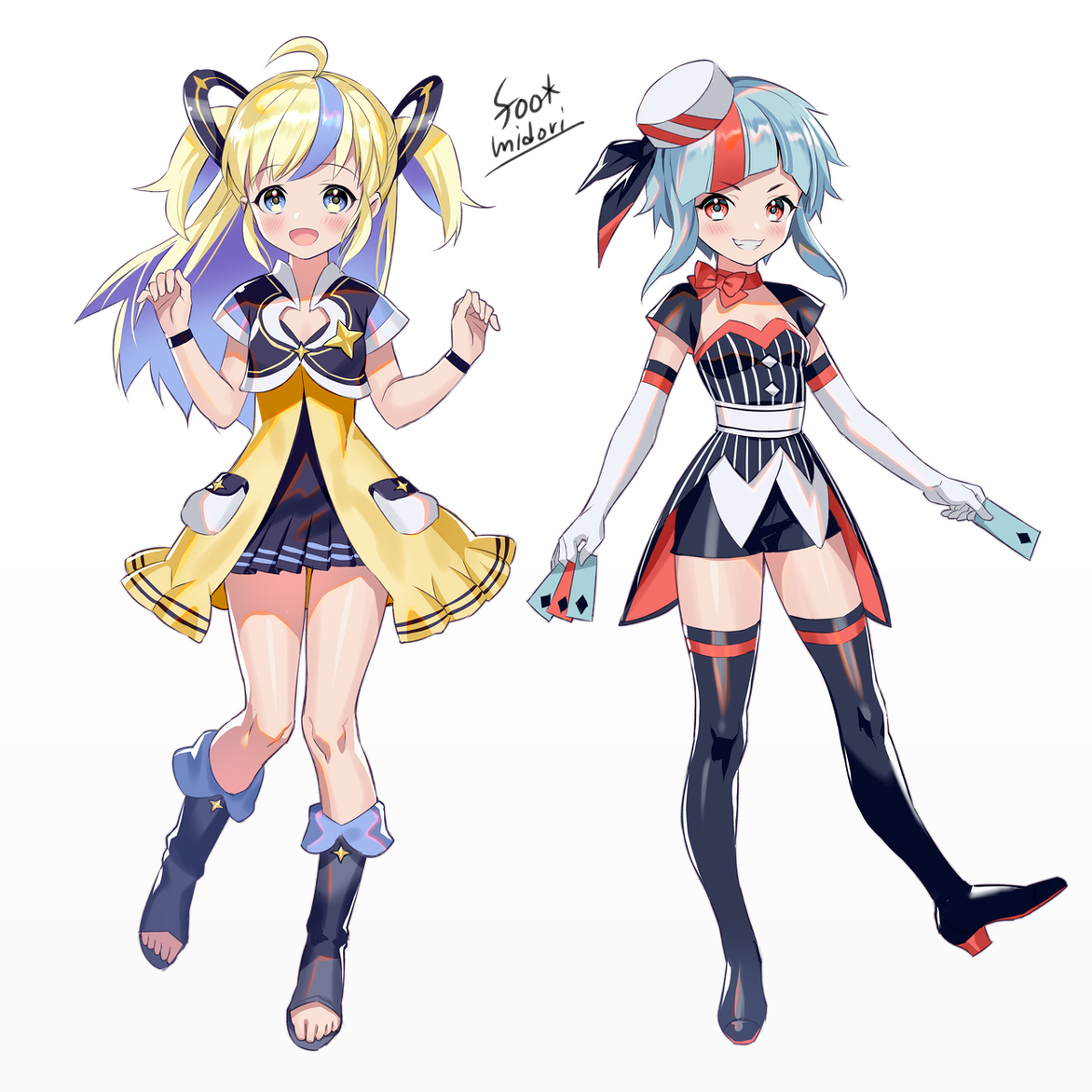 This is a pixiv picture whose title is バーチャルちゃんズ.