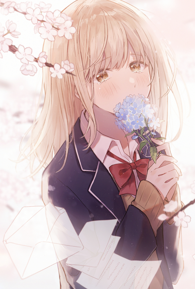 This is a pixiv picture whose title is 半透明のラブレター.