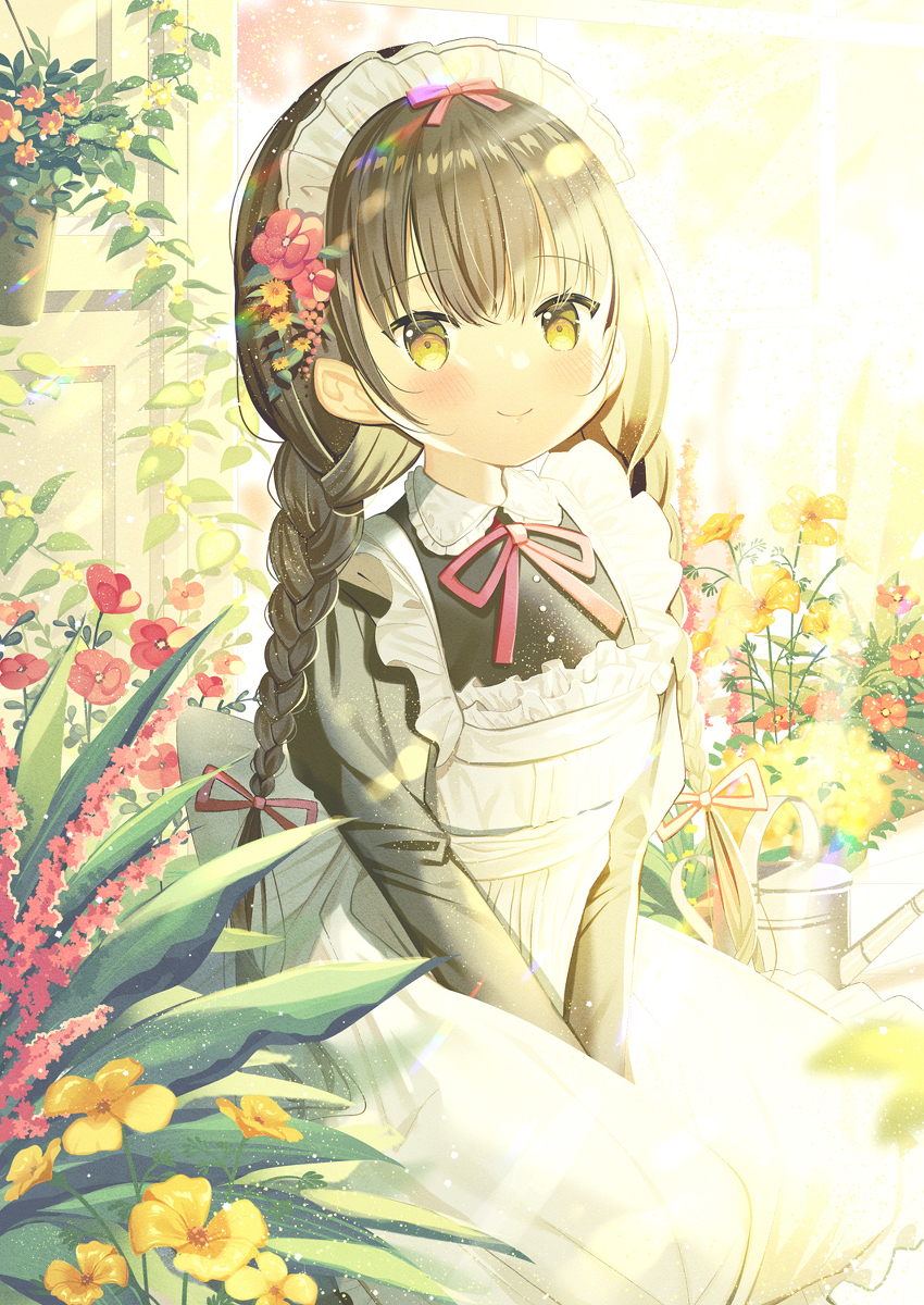 This is a pixiv picture whose title is メイドさん.