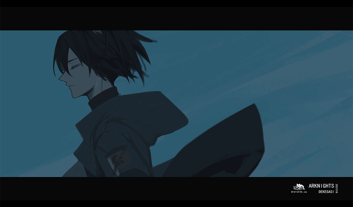 This is a pixiv picture whose title is 黑夜.