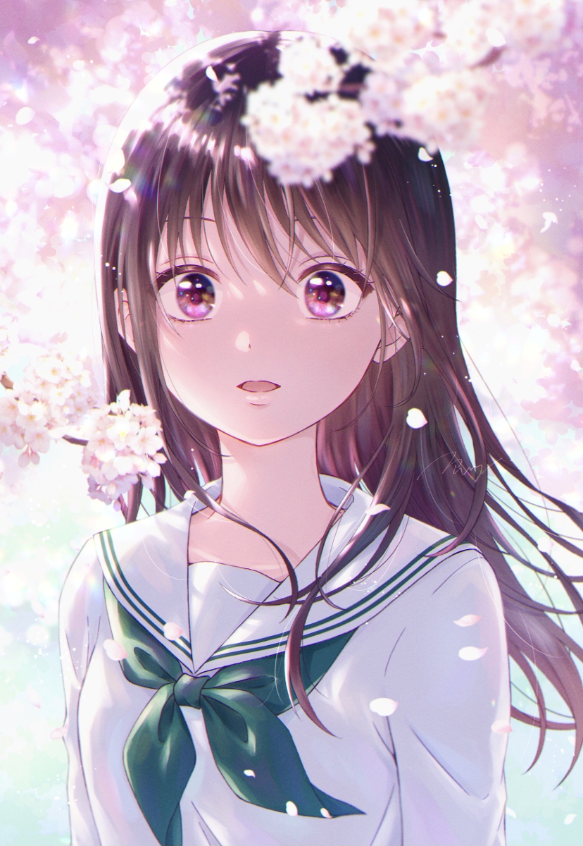 This is a pixiv picture whose title is 桜.