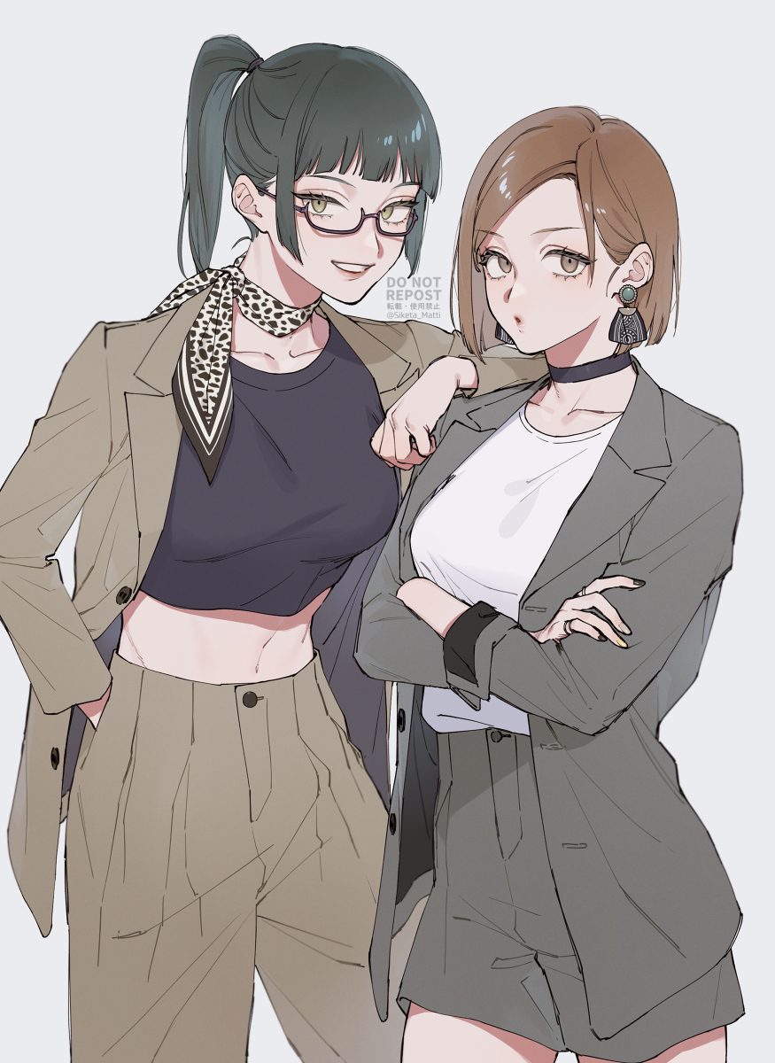 This is a pixiv picture whose title is まき＋のば.