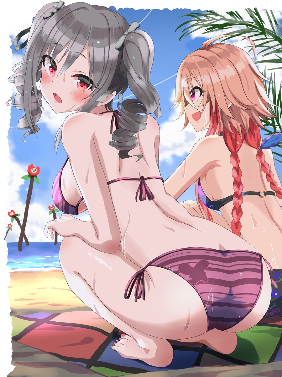 This is a pixiv picture whose title is 海あすらん.
