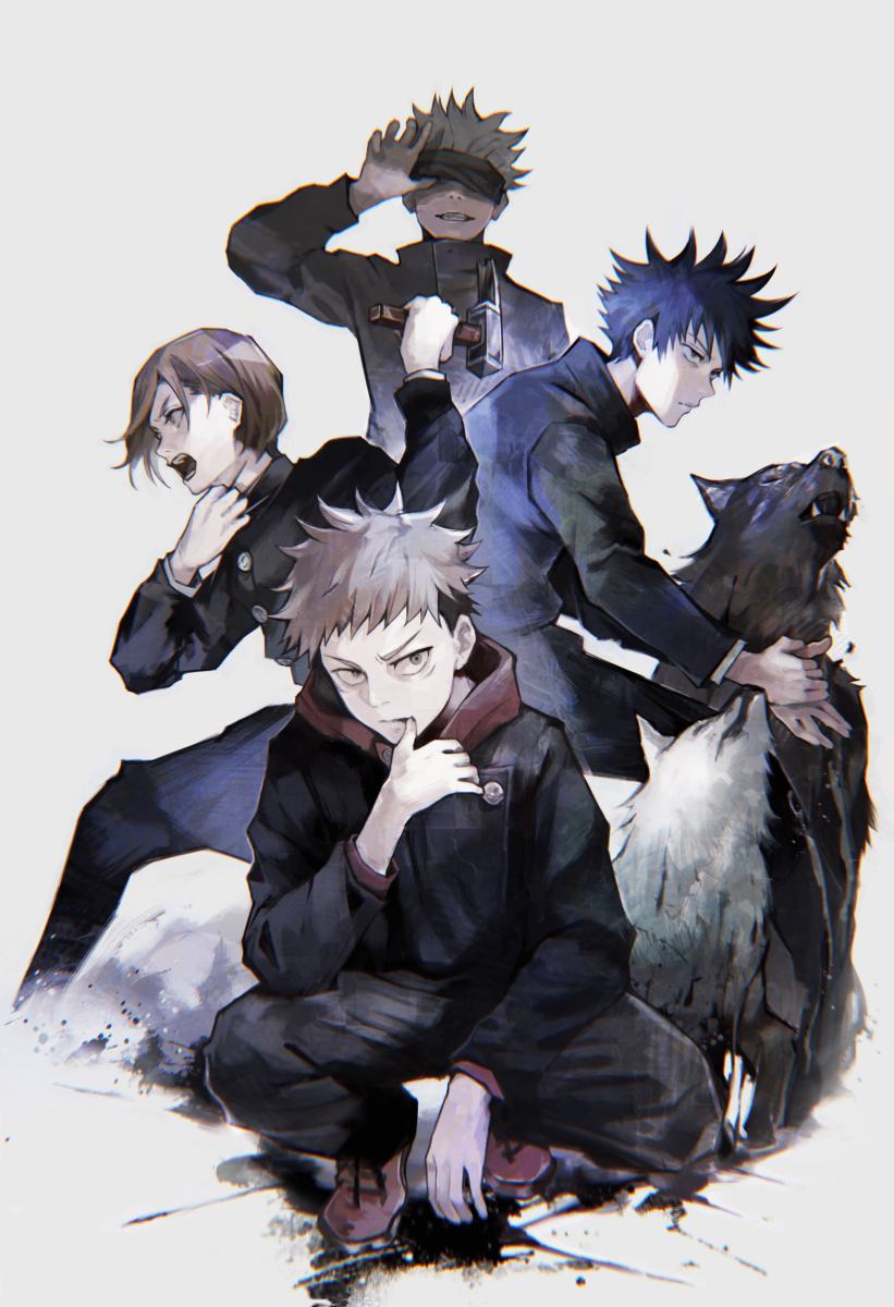 This is a pixiv picture whose title is 呪術廻戦.