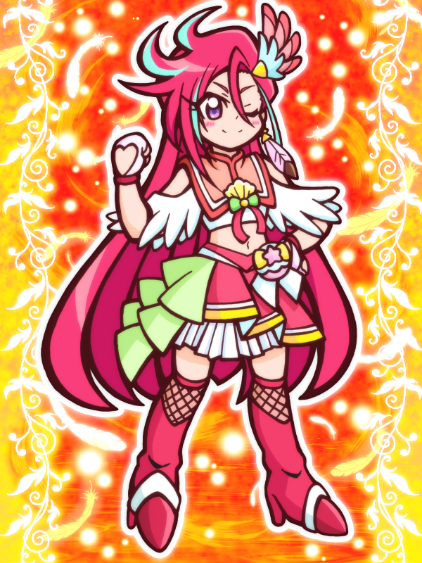 This is a pixiv picture whose title is キュアフラミンゴさん！.