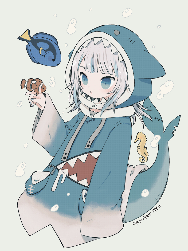 This is a pixiv picture whose title is 🦈.