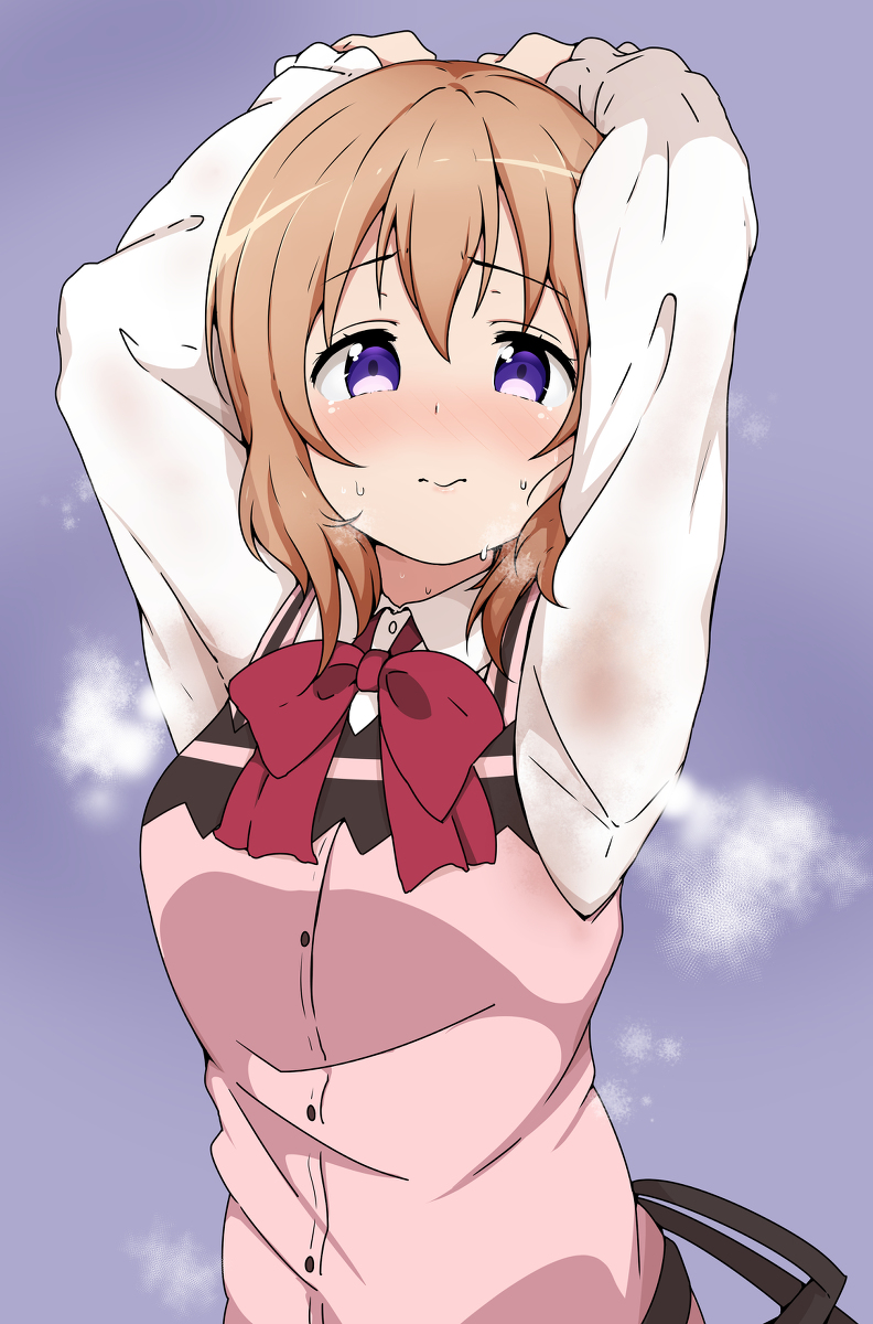 This is a pixiv picture whose title is しっとり腋.