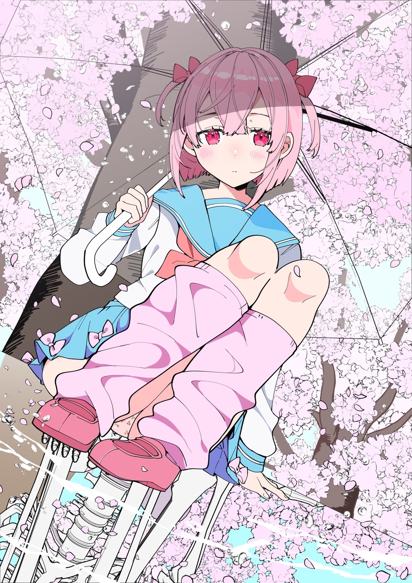 This is a pixiv picture whose title is 桜の樹の下には.