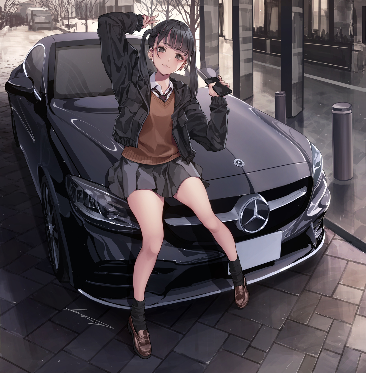 This is a pixiv picture whose title is 納車✌️📸.