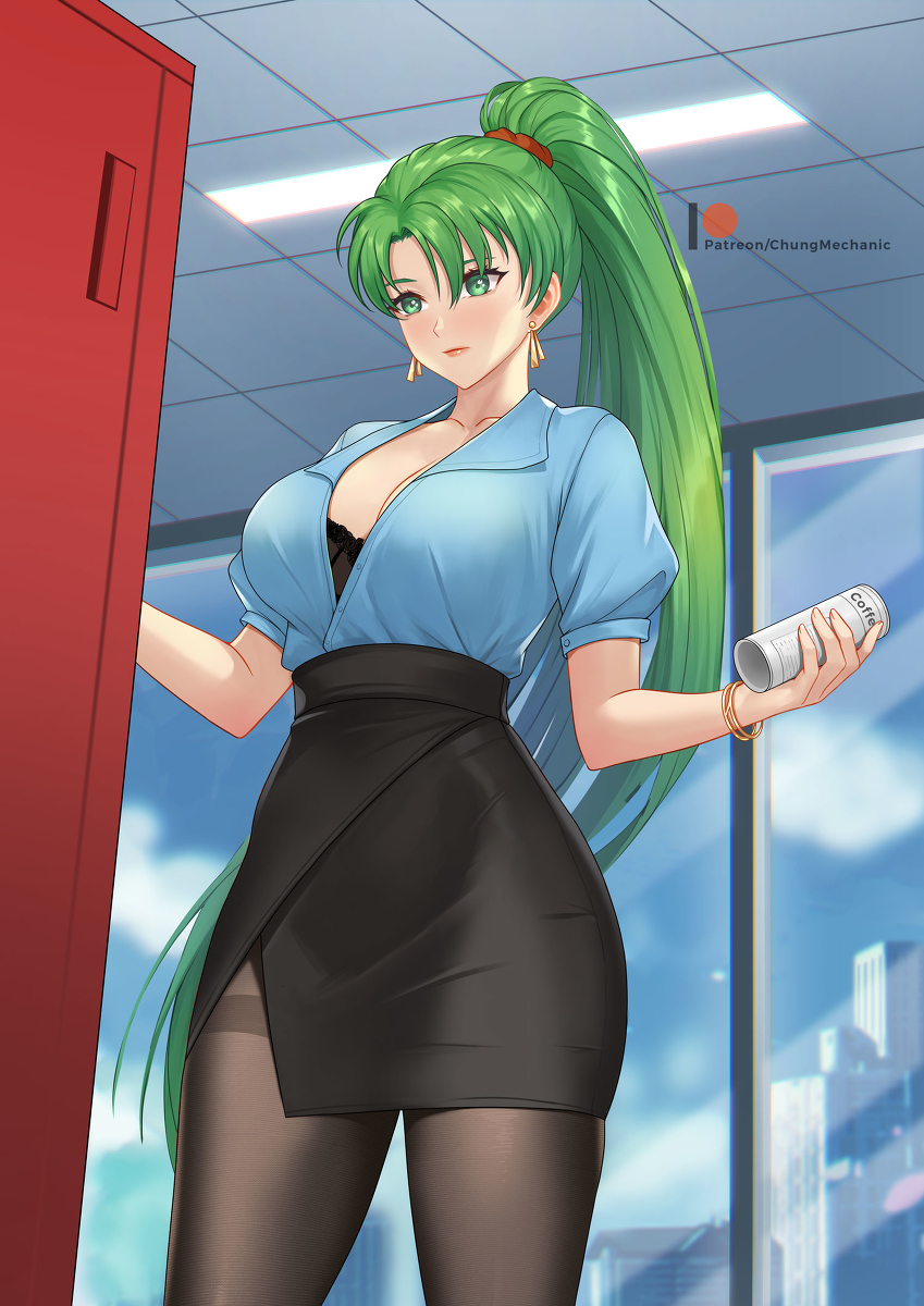 This is a pixiv picture whose title is Office lady Lyn.