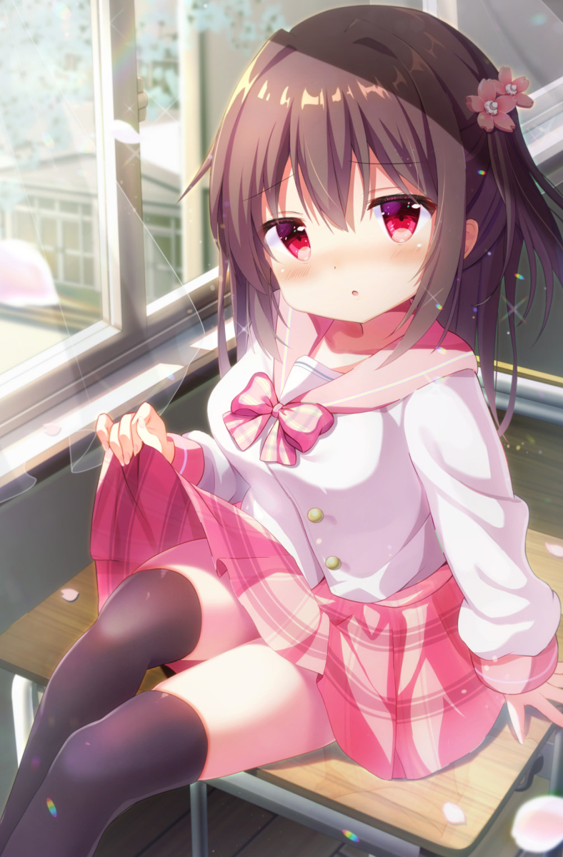 This is a pixiv picture whose title is 放課後お戯れ🌸.