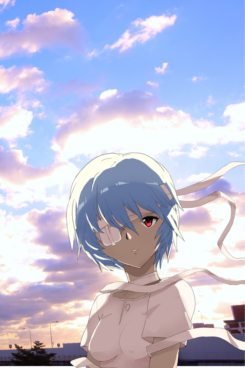 This is a pixiv picture whose title is #綾波レイ生誕祭2021.