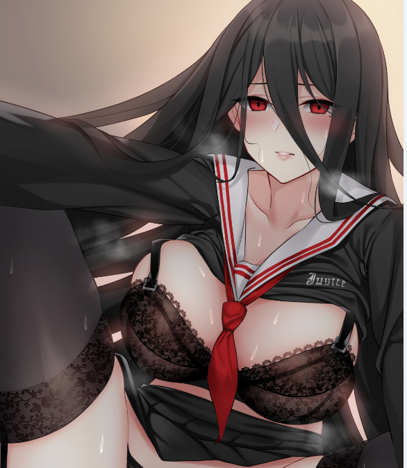 This is a pixiv picture whose title is 羽川ハスミ.