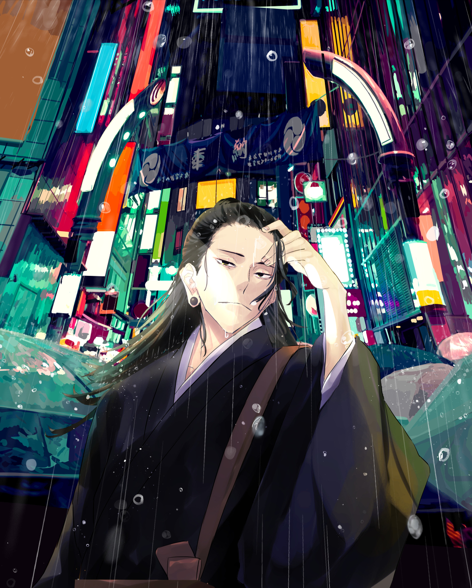 This is a pixiv picture whose title is 雨.