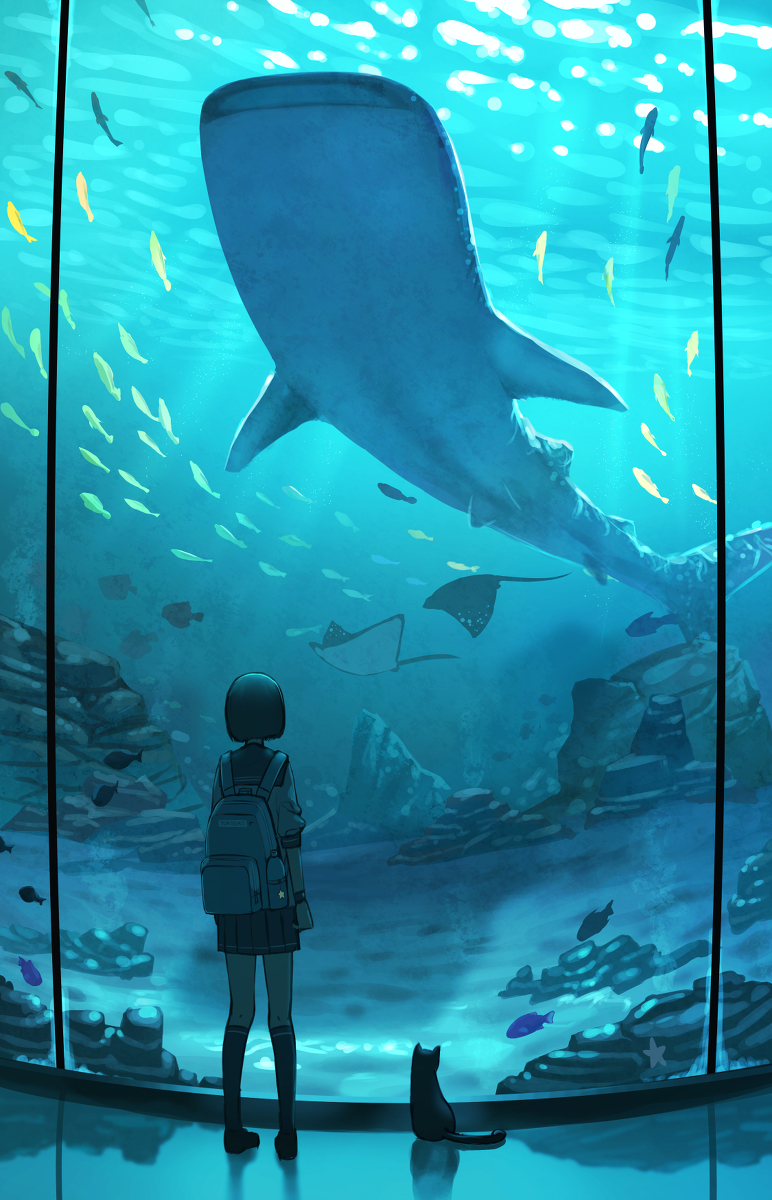 This is a pixiv picture whose title is あの魚、好きなんだよねえ.