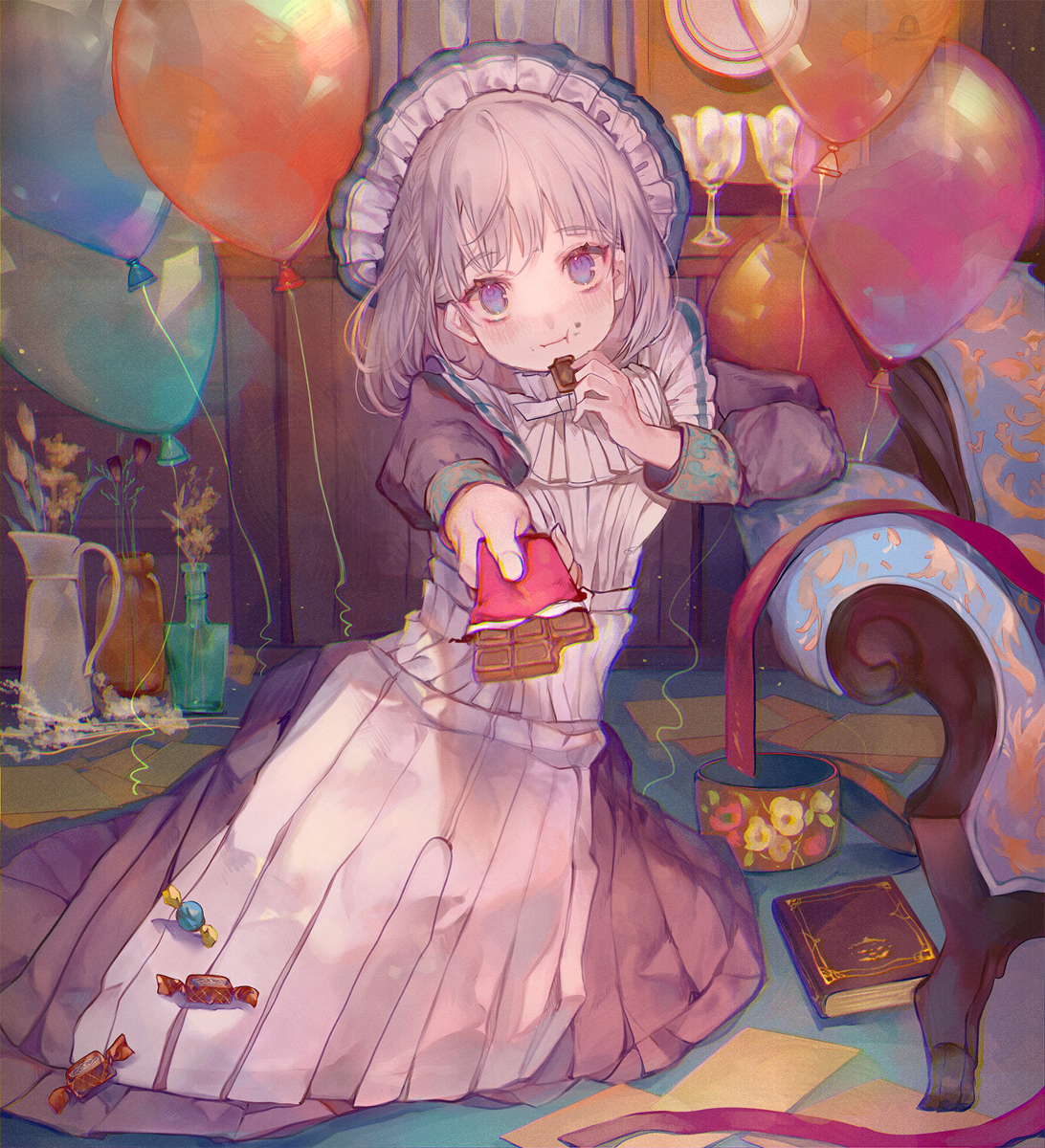 This is a pixiv picture whose title is 一口いります？.