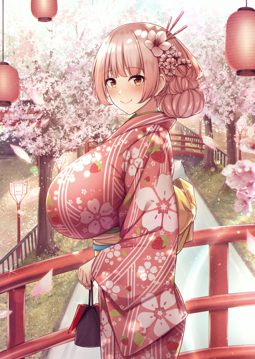 This is a pixiv picture whose title is 桜祭り.