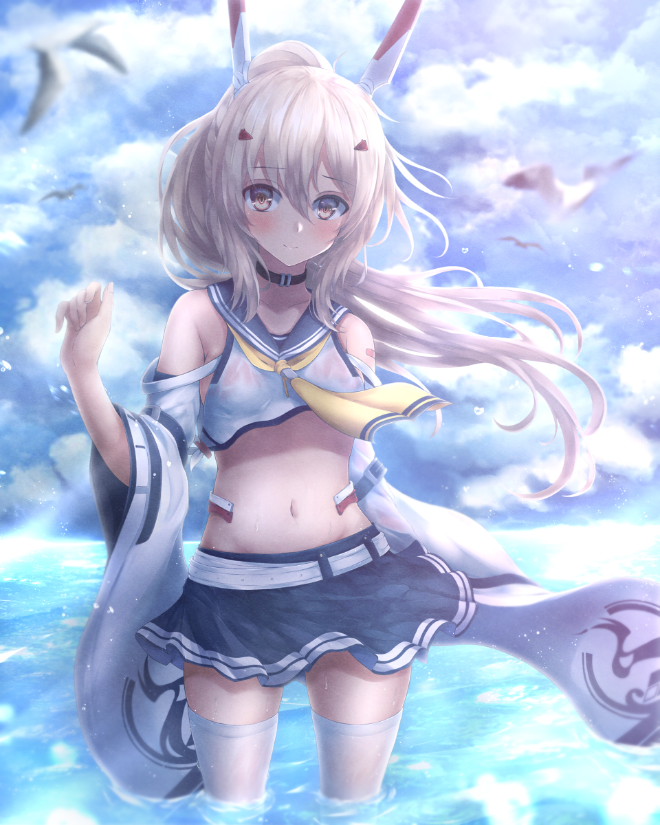 This is a pixiv picture whose title is 綾波改.