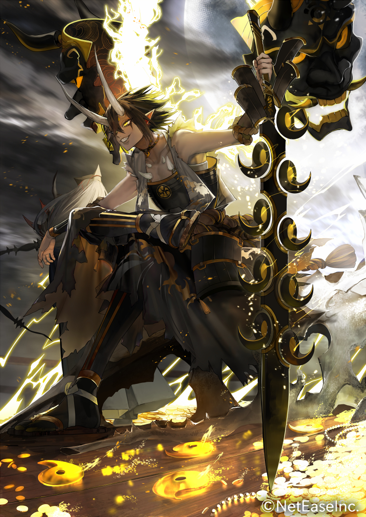 This is a pixiv picture whose title is 【仕事絵】鈴鹿山の志 - 百鬼異聞録.