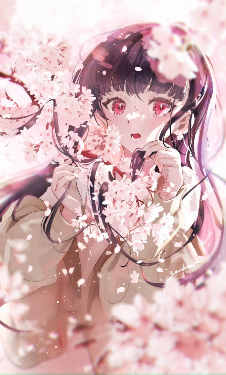 This is a pixiv picture whose title is 🌸🌸🥺.