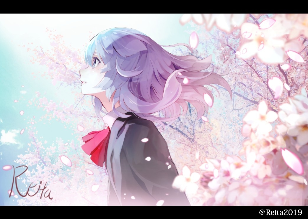 This is a pixiv picture whose title is 桜.